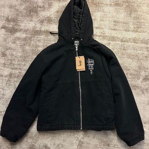 (VINTAGE) Stussy Canvas Insulated Workwear Jacket